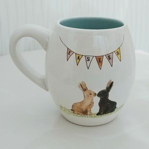 Rae Dunn Happy Easter Kissing Bunnies Mug
